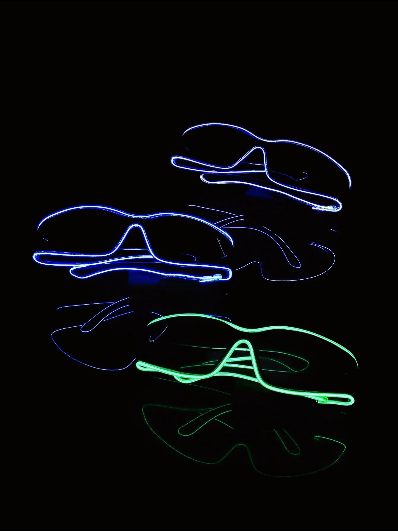 EL Luminous Disco Sunglasses – Celebrity Flash Style – Elegant Men's Accessory | Accessorio Uomo Elegante