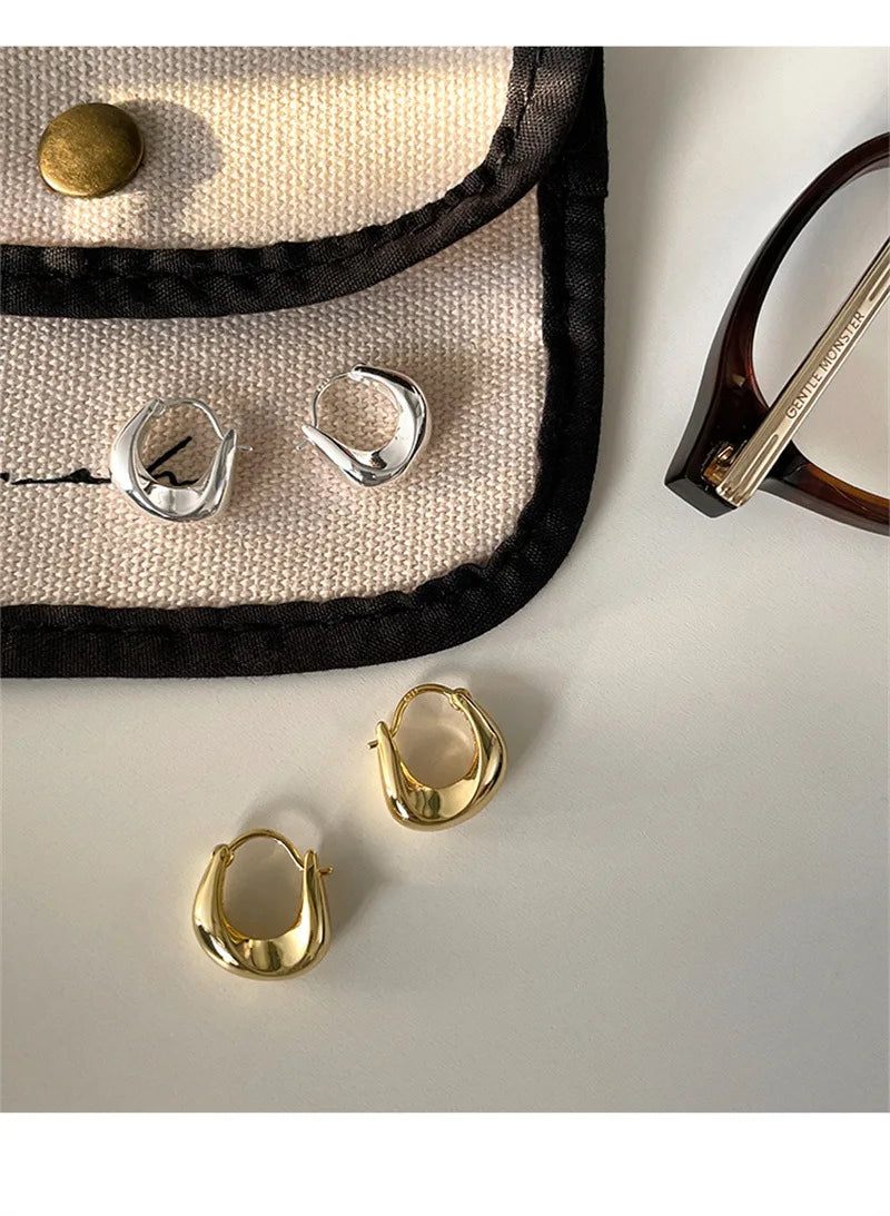 Sterling Silver Hoop Earrings – Elegant Men's Accessory | Accessorio Uomo Elegante