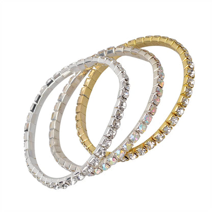 Crystal Elastic Bangle Set – Elegant Men's Accessory | Accessorio Uomo Elegante