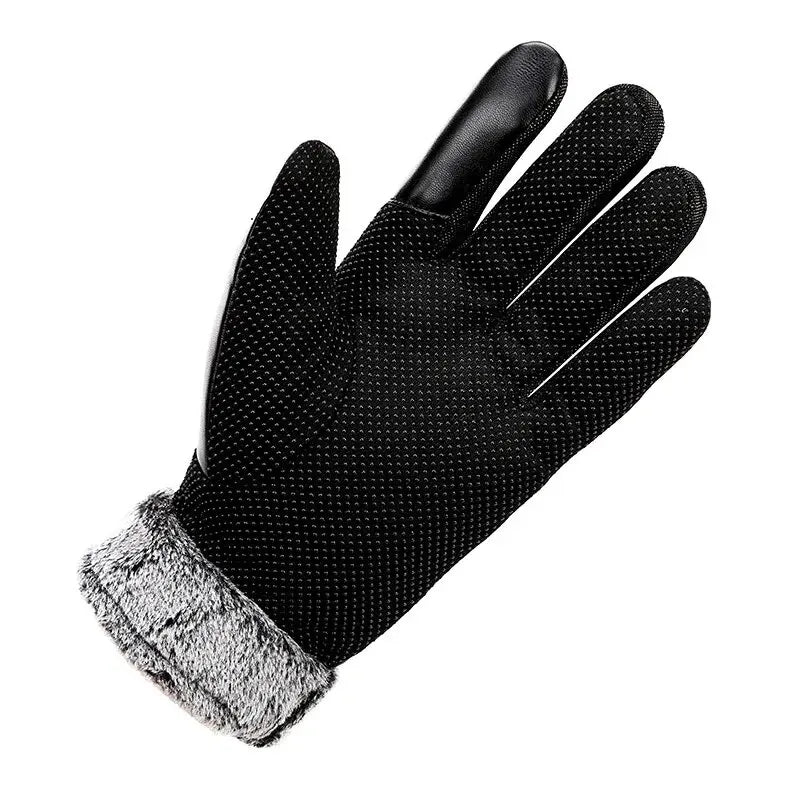 DRAVEN — Winter Leather Gloves – Touchscreen Waterproof Design