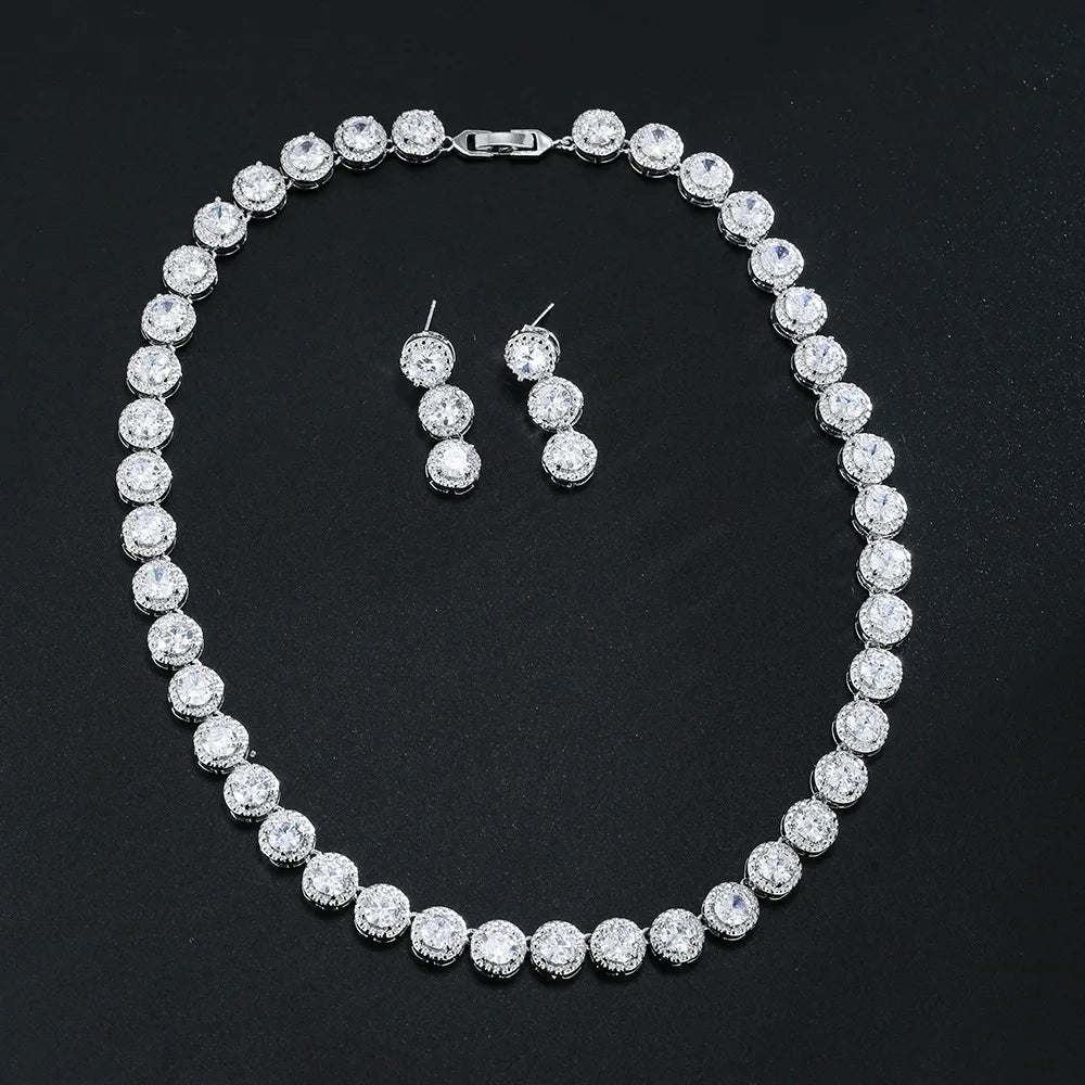 DRAVEN — Classic Necklace & Earring Set – Elegant Fashion Accessories for Women