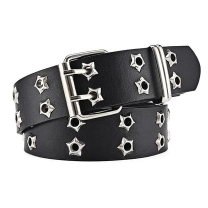 Double Hole Punk Belt Unisex Y2K Rock Style – Elegant Men's Accessory | Accessorio Uomo Elegante