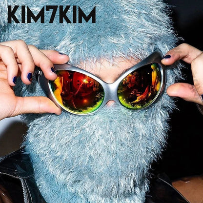 Retro Futuristic Sunglasses – Steampunk Y2K Style – Elegant Men's Accessory | Accessorio Uomo Elegante