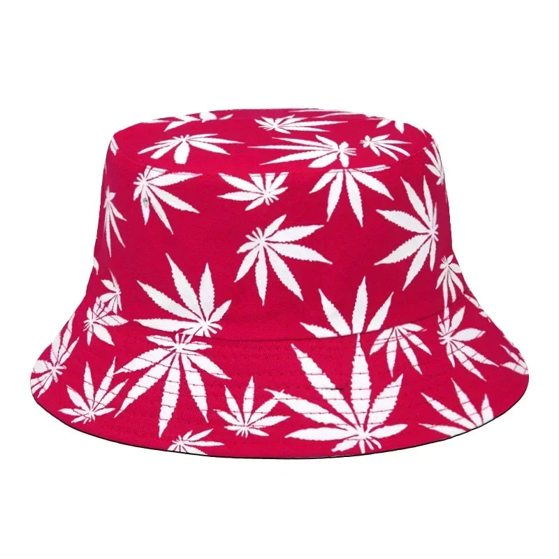 DRAVEN — Weed Print Bucket Hat – Unisex Summer Streetwear