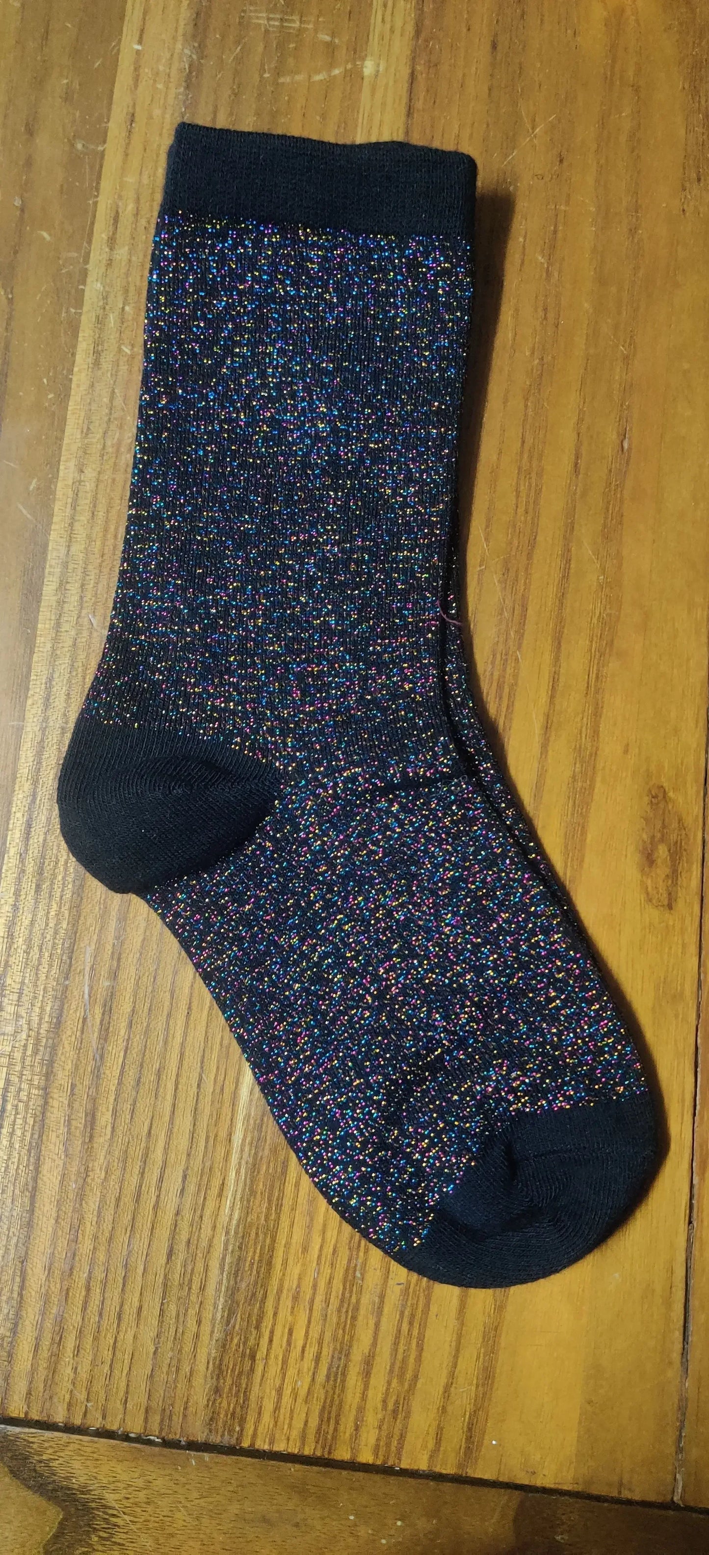 DRAVEN — Women's Glitter Silk Socks – Shiny Gold & Silver Style