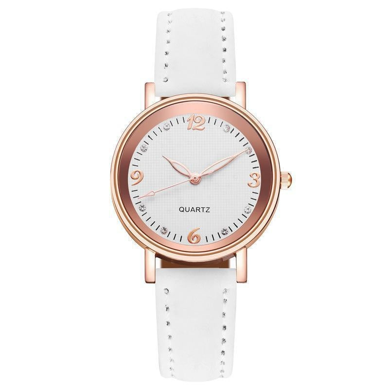DRAVEN — Soft Elegance – Women’s Leather Strap Watch with Bracelet-Inspired Design