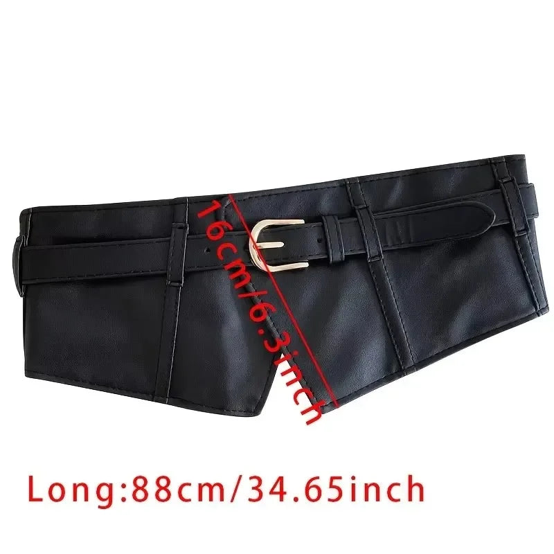 Women's Elastic Waist Belt Black Simple Decorative Design – Elegant Men's Accessory | Accessorio Uomo Elegante