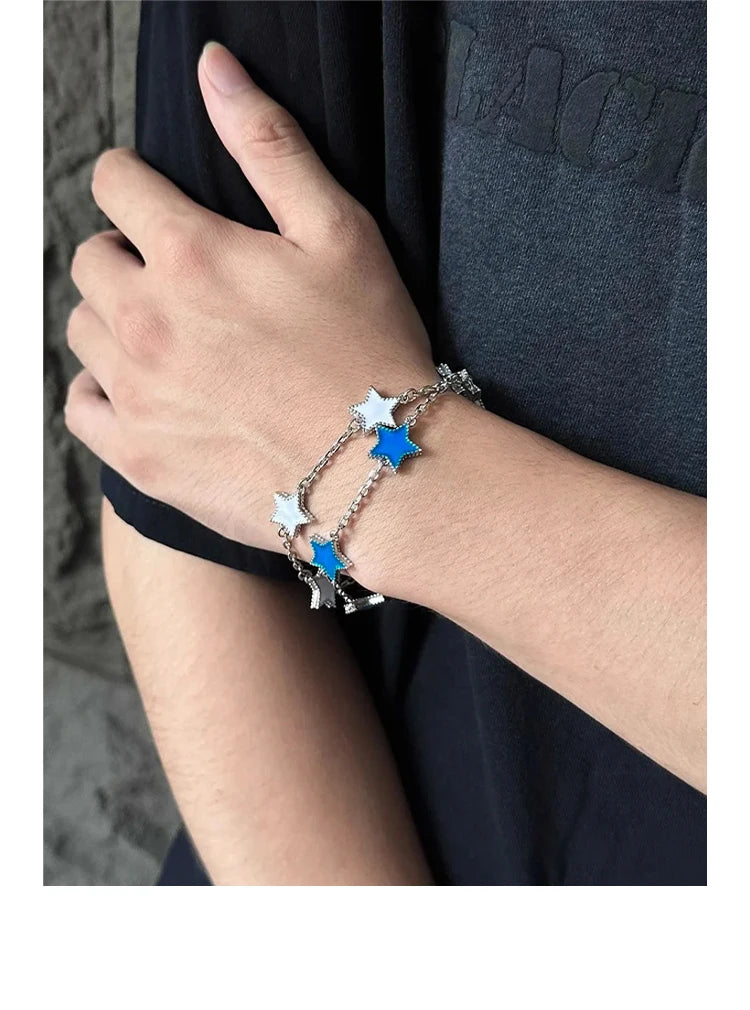 DRAVEN — Retro Pentagram Drip Bracelet