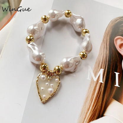 Baroque Imitation Pearl Bracelet – Elegant Men's Accessory | Accessorio Uomo Elegante