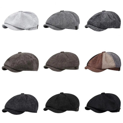 Retro Newsboy Cap – Classic English Street Style – Elegant Men's Accessory | Accessorio Uomo Elegante