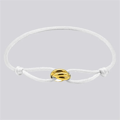 Unisex Rope Bracelet with Metal Buckle