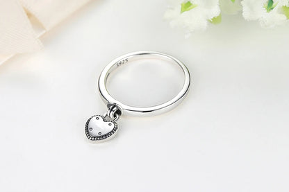 Rose Gold Crown Heart Ring – Elegant Men's Accessory | Accessorio Uomo Elegante