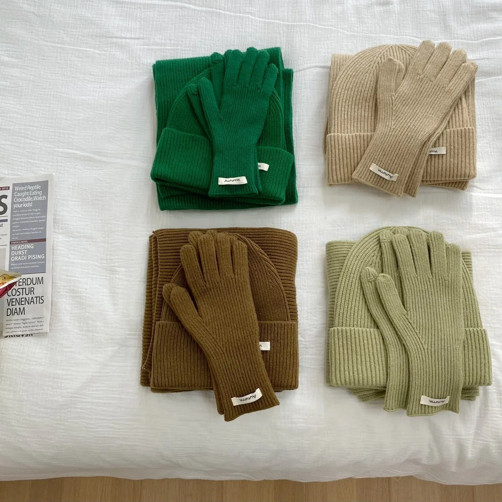 DRAVEN — 2025 Women’s Winter Set – Warm Hat & Scarf Combo