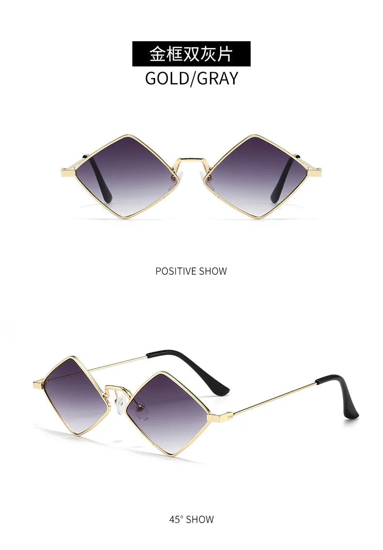 Diamond Frame Sunglasses – Elegant Men's Accessory | Accessorio Uomo Elegante