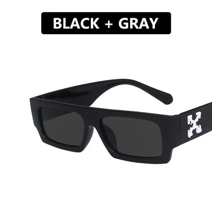 White Square Sunglasses – Hole Design Vintage UV Eyewear – Elegant Men's Accessory | Accessorio Uomo Elegante