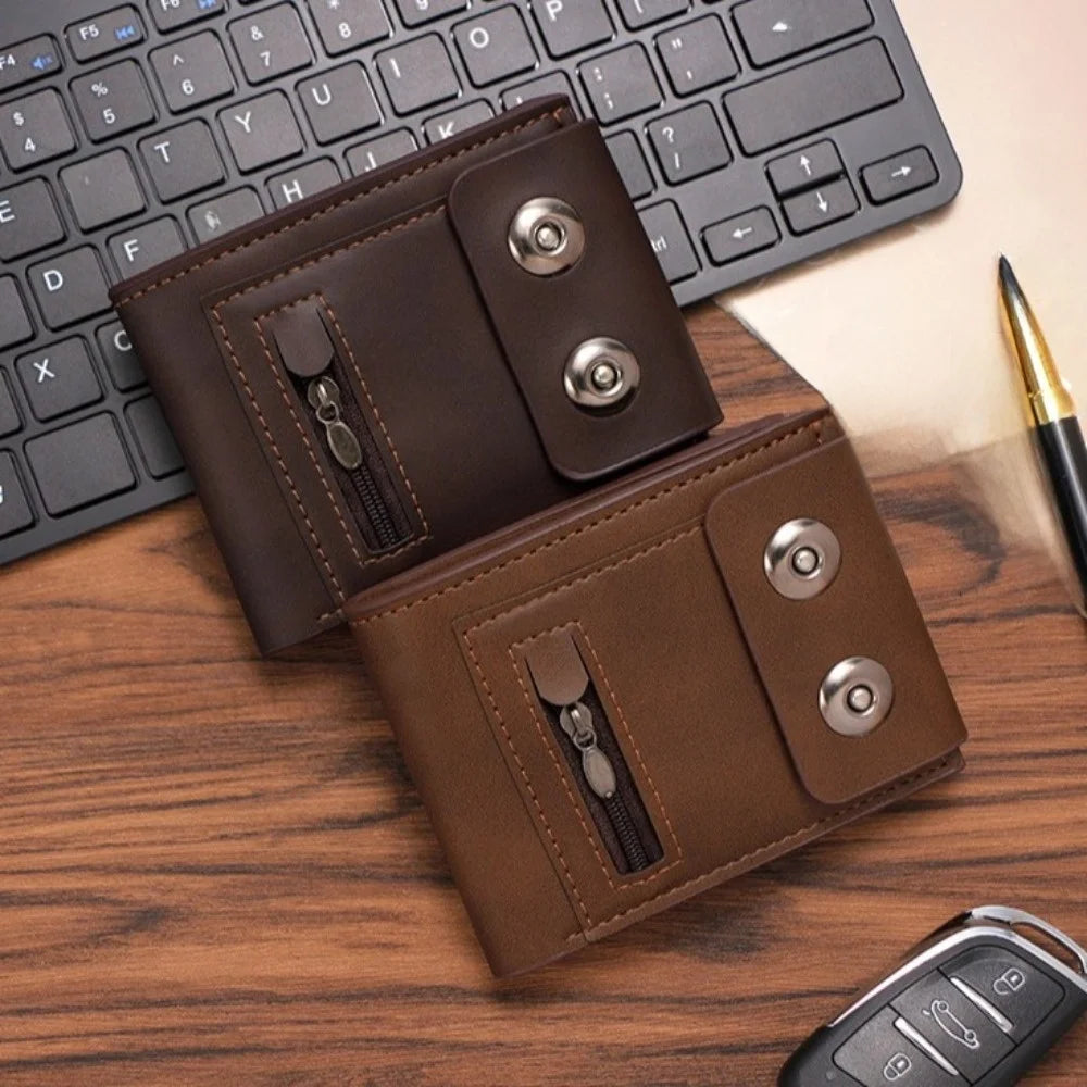 DRAVEN — PU Leather Magnetic Wallet Men Large Capacity Design