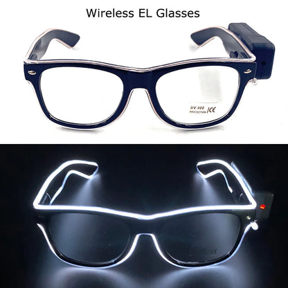 Wireless LED Glow Sunglasses – Carnival Party Style