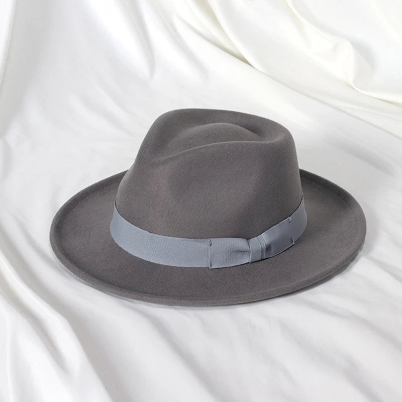 DRAVEN — Elegant Wool Fedora – Unisex Classic Jazz Hat