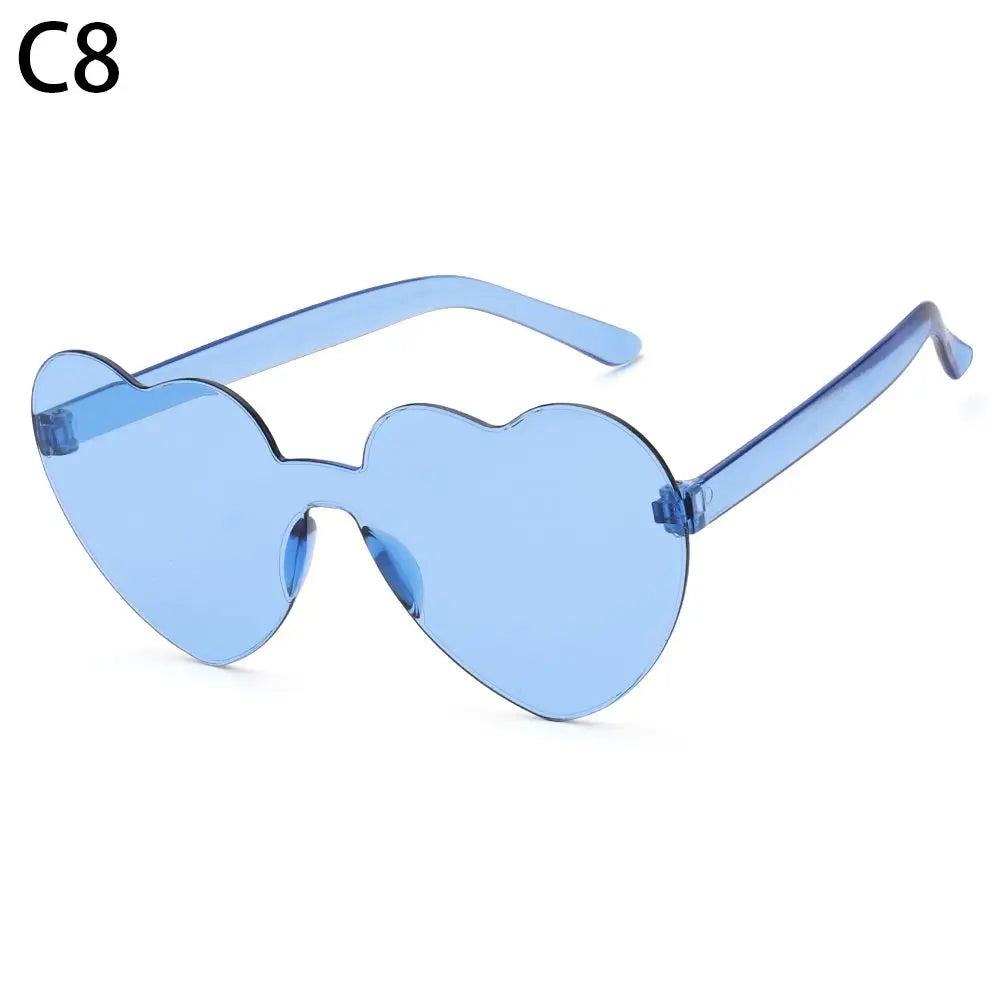 DRAVEN — Red Heart Sunglasses – Retro Designer Cat Eye UV400 Eyewear