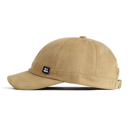 Vintage Short Brim Cap – Unisex Low Profile Style