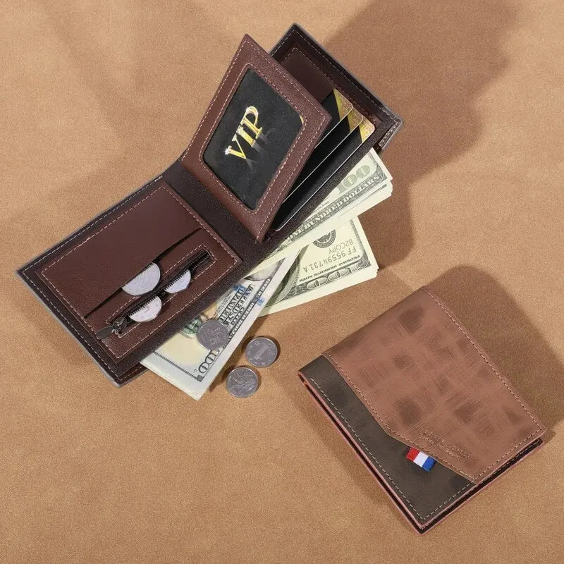 DRAVEN — Vintage Leather Wallet Men High Capacity Multi Slot Design