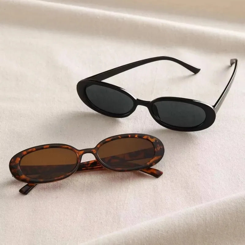 DRAVEN — Vintage Oval Sunglasses – Small Frame Retro Luxury Eyewear