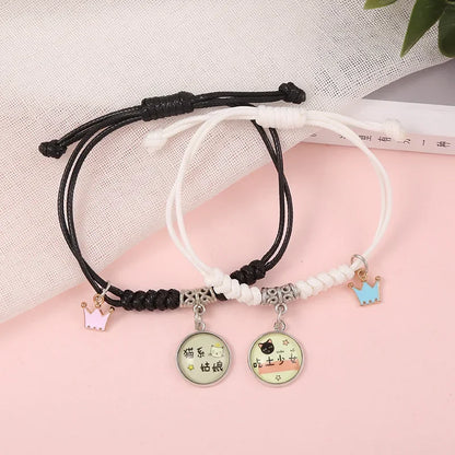 Star Charm Couple Rope Bracelets – Elegant Men's Accessory | Accessorio Uomo Elegante