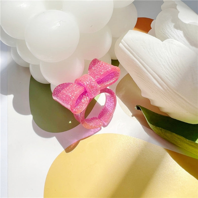 DRAVEN — Colorful Bowknot Resin Ring