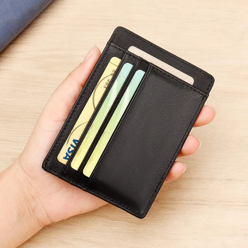DRAVEN — Genuine Leather Card Holder Slim Wallet Unisex Design