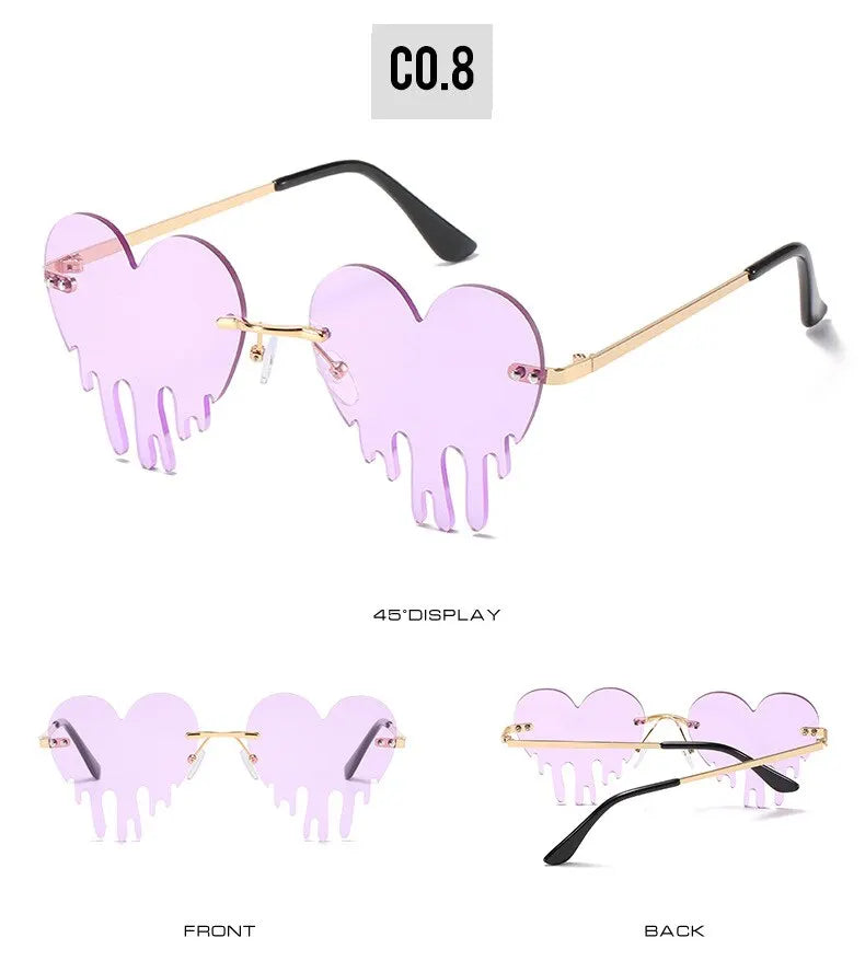 DRAVEN — Heart Cat Eye Sunglasses – Retro Love Designer UV400 Shades