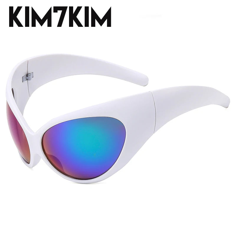 DRAVEN — Retro Futuristic Sunglasses – Steampunk Y2K Style