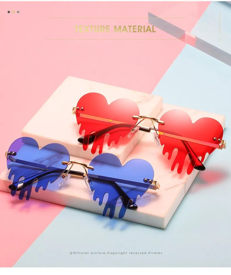DRAVEN — Heart Cat Eye Sunglasses – Retro Love Designer UV400 Shades