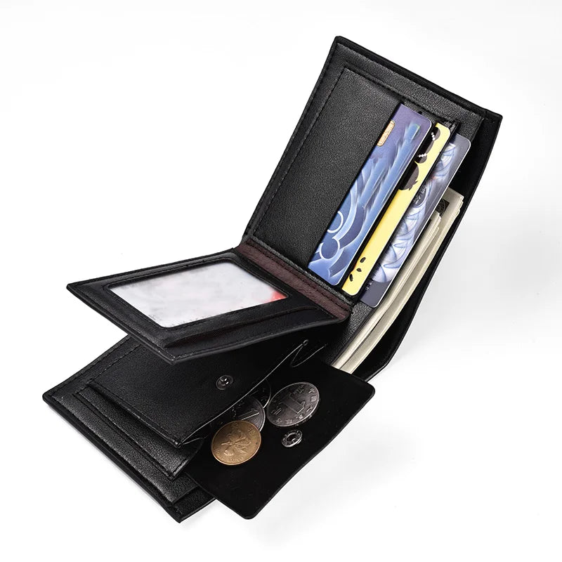 DRAVEN — Luxury Leather Wallet Men Coin Pocket Card Holder