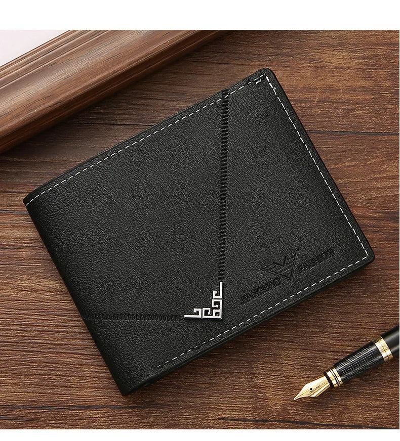 Slim Leather Money Clip Wallet Men Bifold Card Holder – Elegant Men's Accessory | Accessorio Uomo Elegante
