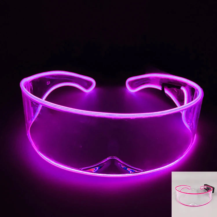 DRAVEN — Robot LED Party Sunglasses – Futuristic Nightclub Style