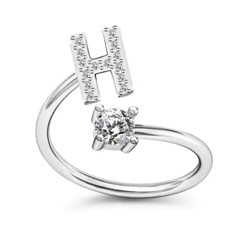 DRAVEN — Alphabet Initial Zircon Ring