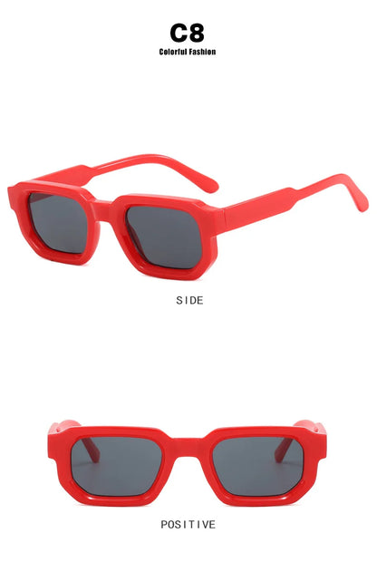 Vintage Rectangle Sunglasses – Retro Luxury Design – Elegant Men's Accessory | Accessorio Uomo Elegante