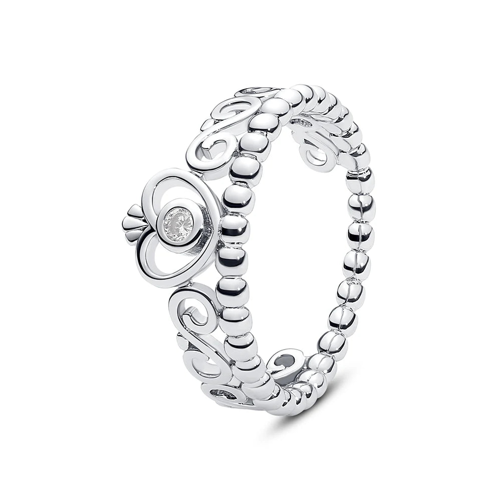 DRAVEN — Rose Gold Crown Heart Ring