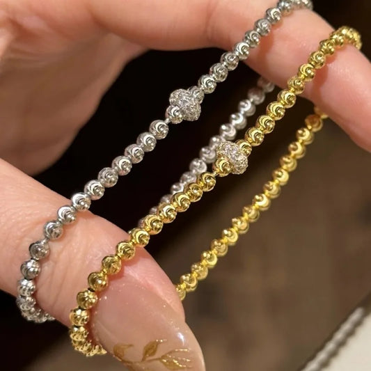 DRAVEN — Diamond Inlaid Beaded Bracelet — Bracelets | DRAVEN