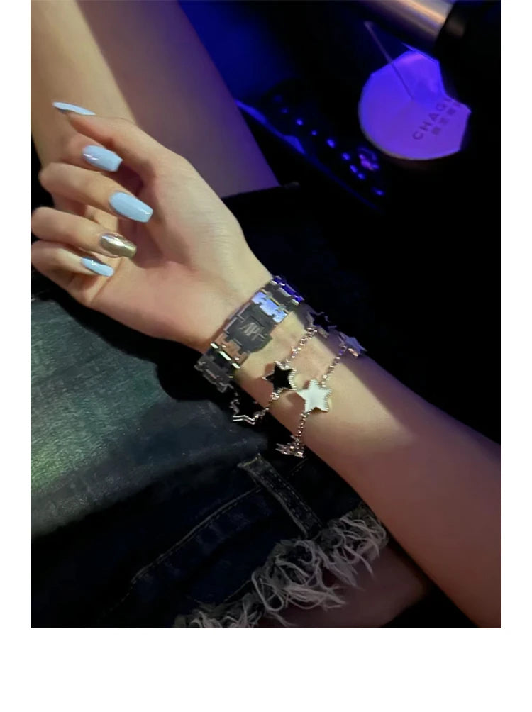 DRAVEN — Retro Pentagram Drip Bracelet