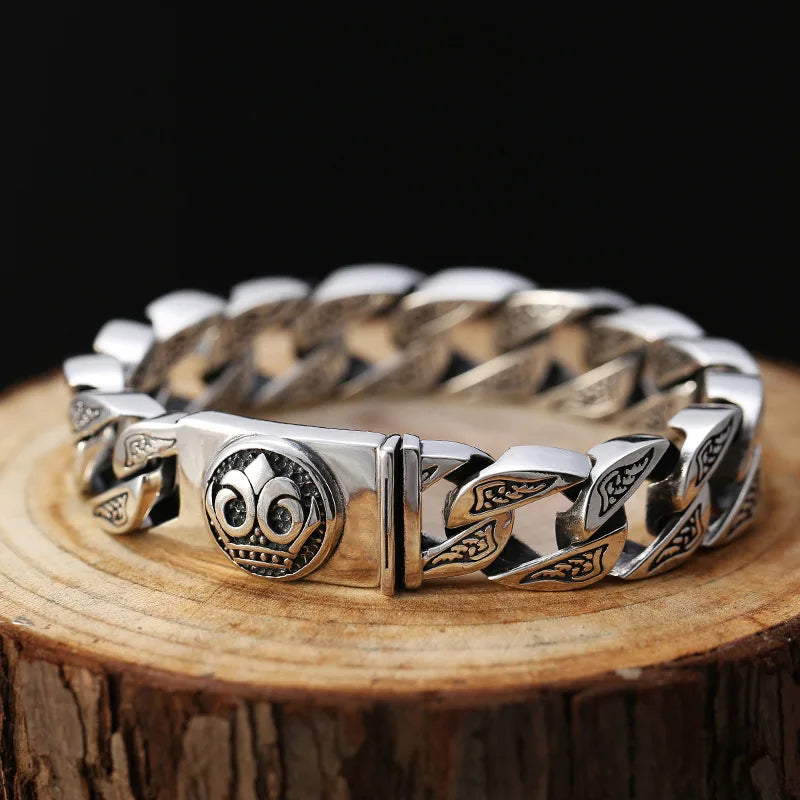 DRAVEN — Retro 925 Silver Chain Bracelet