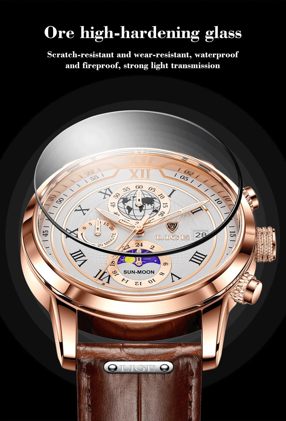 Defining Elegance – Men’s Business Quartz Watch with Luminous Waterproof Design – Elegant Men's Accessory | Accessorio Uomo Elegante