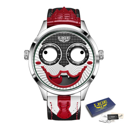 Joker Spirit – Men’s Creative Watch with Leather Strap & Waterproof Design – Elegant Men's Accessory | Accessorio Uomo Elegante