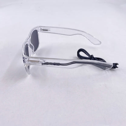 Neon Glow Party Sunglasses – LED Light-Up Style – Elegant Men's Accessory | Accessorio Uomo Elegante