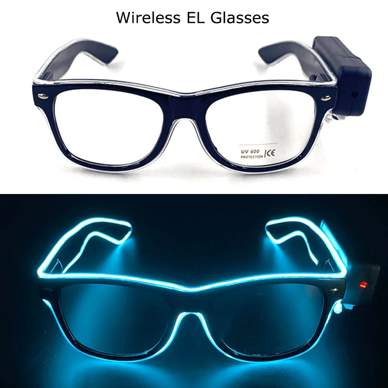 DRAVEN — Wireless LED Glow Sunglasses – Carnival Party Style