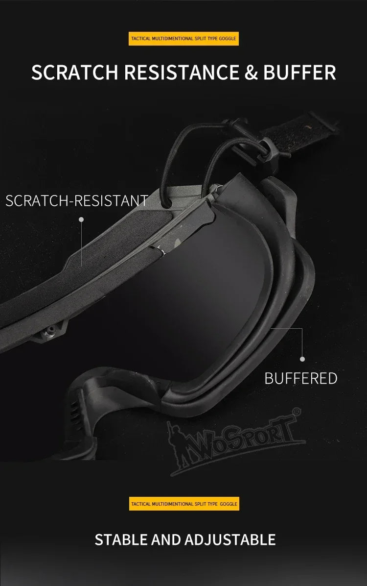 Sport Tactical Sunglasses – Dual Mode Protection – Elegant Men's Accessory | Accessorio Uomo Elegante