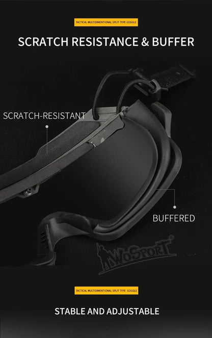 Sport Tactical Sunglasses – Dual Mode Protection – Elegant Men's Accessory | Accessorio Uomo Elegante