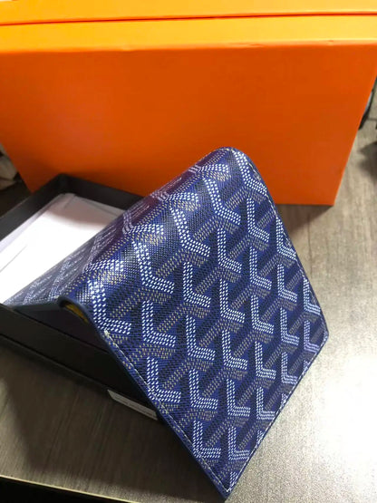 Luxury Embroidered Leather Wallet 2025 Short Slim Design – Elegant Men's Accessory | Accessorio Uomo Elegante