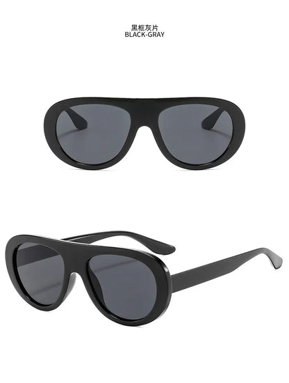 Oversized Sunglasses – Designer Punk UV400 Eyewear – Elegant Men's Accessory | Accessorio Uomo Elegante