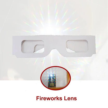 Diffraction Party Glasses – Love & Firework Light Show Set (5PCS) – Elegant Men's Accessory | Accessorio Uomo Elegante
